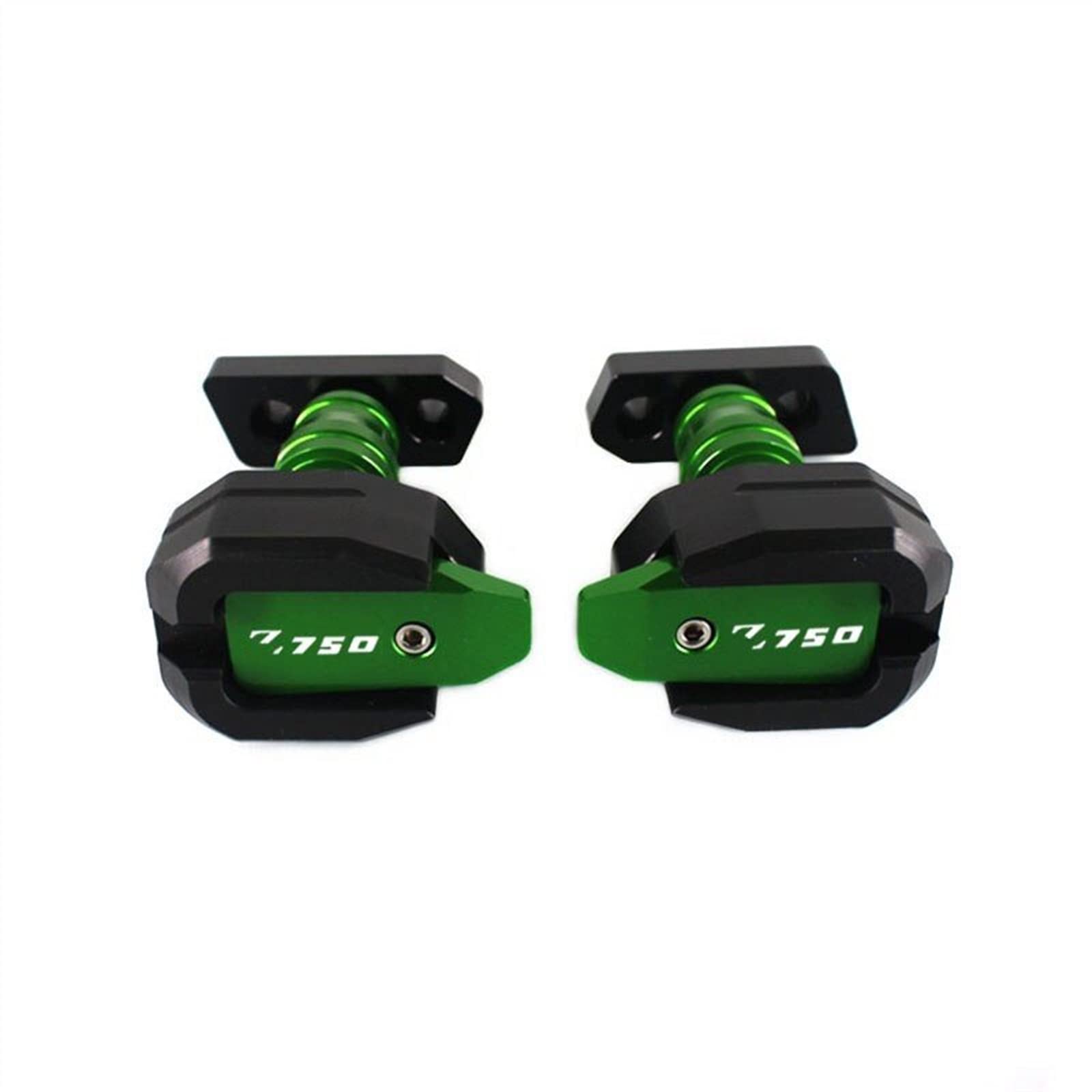 Akcesoria Motocyklowe Dla KAWASAKI Z750 Z 750 2007 2012 2010 Ochrona Przed Upadkiem Rama Suwak Fairing Guard Crash Pad (Color : Green)