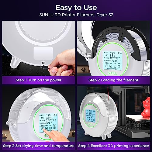 Secador de Filamento SUNLU S2 para Impresoras 3D - Fernando Cortés
