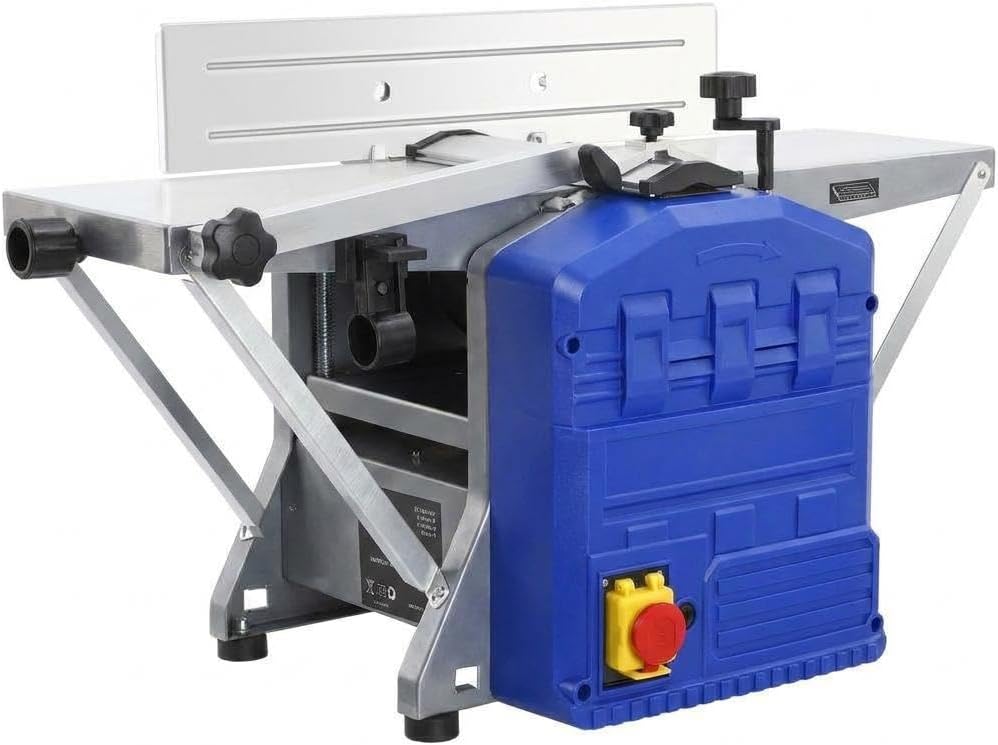 Woodworking Planer,8Inch Width Electric Bench Planer, 1250W Powerful Benchtop Planer, Low Noise Electric Planer for Both Hard & Soft Wood Material Removal