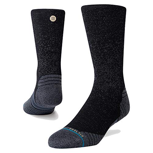 Stance Run Crew ST 3 Pack Socks (Large, Black)