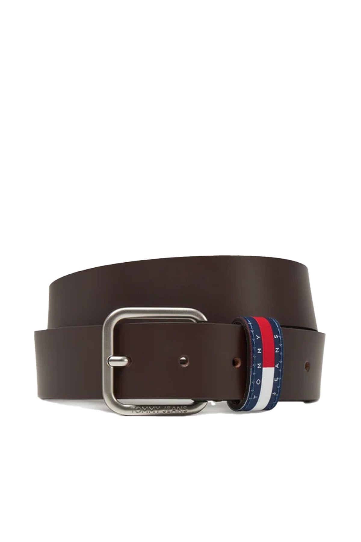 Tommy Jeans Men’s 3.5 cm Ryan Leather Belt, Brown (Dark Brown), 35.4 inches