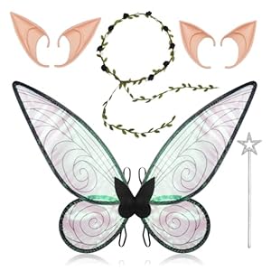 Fettwal Feenflügel Kostümset Erwachsene Kinder