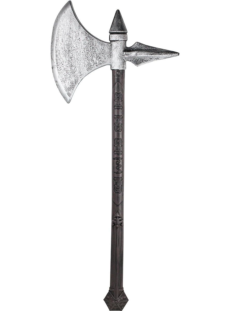 Funidelia | Ascia vichinga per uomo Nordico, Valchiria, Barbarian, Vikings - Accessori per Adulto, accessorio per costume - Marroni