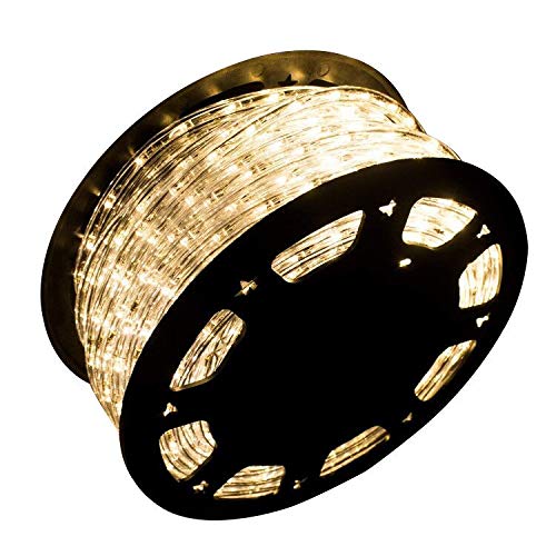 Ainfox LED Rope Light, 150Ft 1620 LEDs Indoor Outdoor Waterproof LED Strip Lights Decorative Lighting (Warm White)