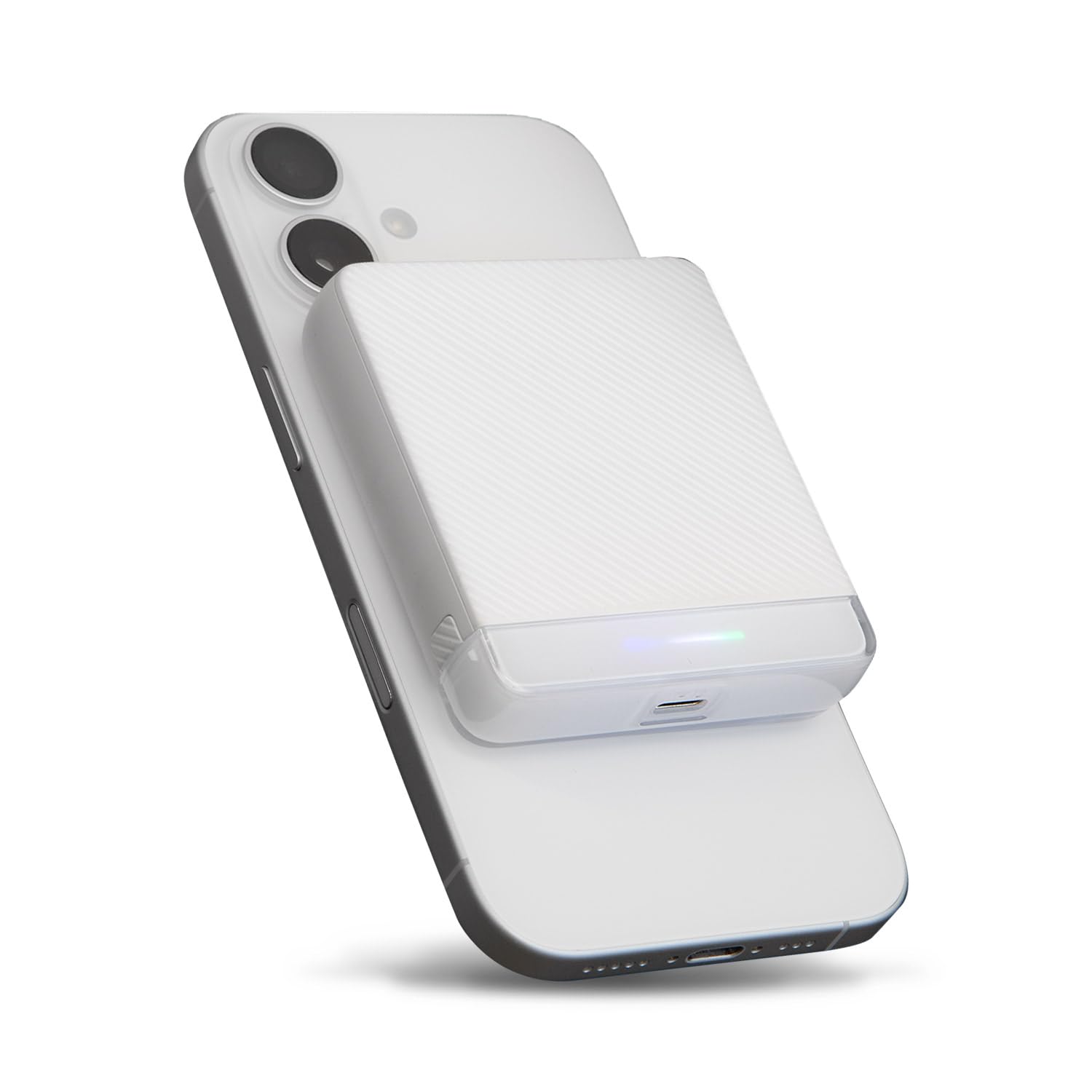 Qi　ワイヤレス充電器　モバイルバッテリー　5000mAh シルバー Amazon | オウルテック モバイルバッテリー 5000mAh Qi2/MagSafe対応