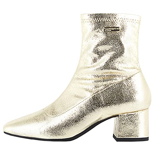 Image of LES TROPEZIENNES PAR M. BELARBI Daniela Women's Boots Gold Size: 8.5 UK