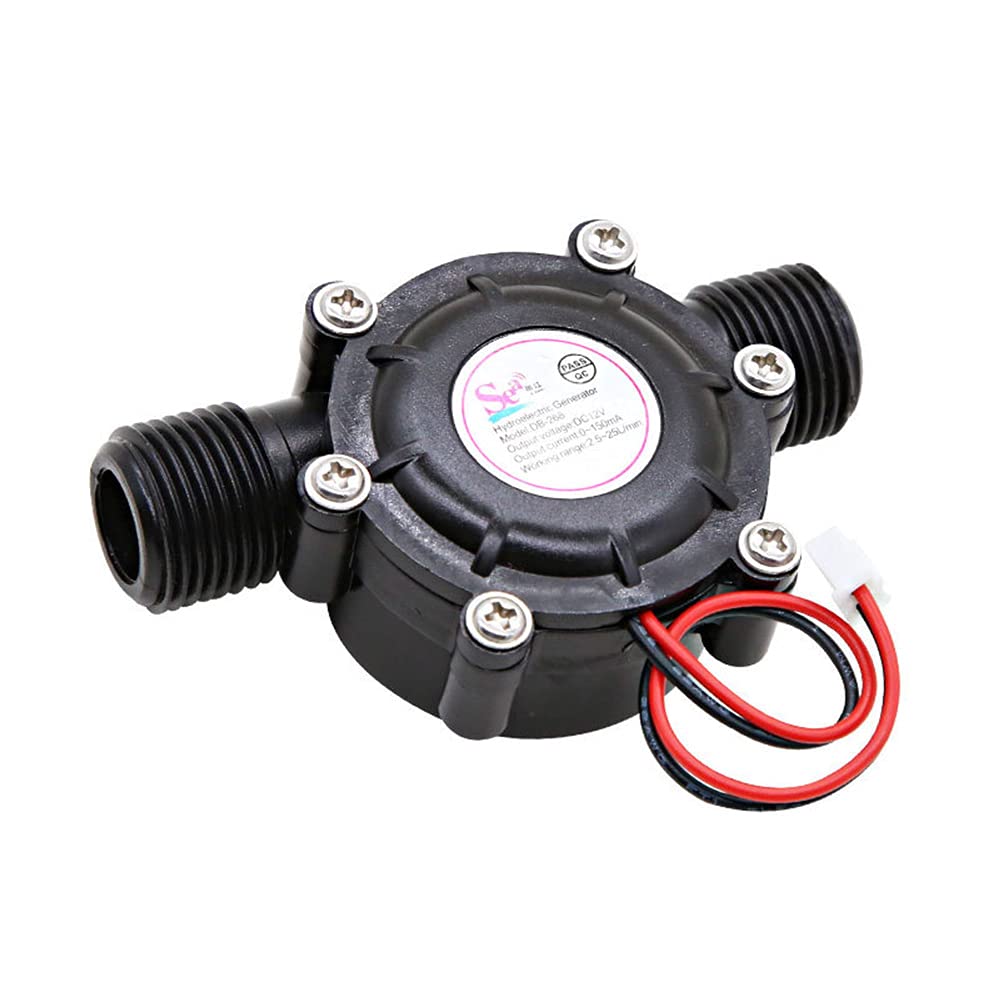 ANCLLO Micro-hydro Water Turbine Generator Water Charging DC12V Generator, Black/White - Image 4