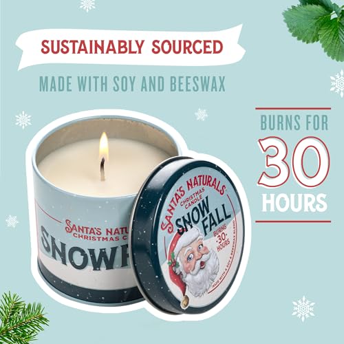 Santa's Naturals Christmas Candle Set, Holiday Scents, 9 oz (Pack of 3) - Image 5