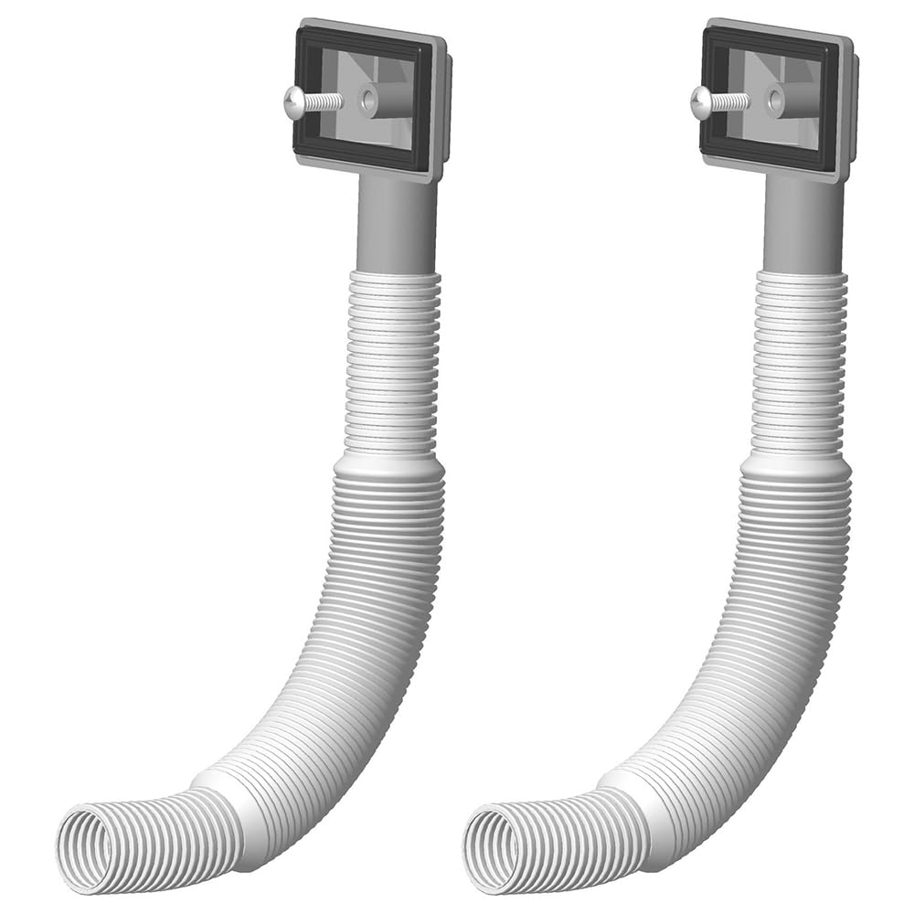 VOANZO 2Pcs Overflow Sink Heads with 250mm Overflow Pipe for Sink Bathroom Replacement Accessories