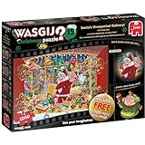 Jumbo 19172 Wasgij Christmas 15 - Santa's Treat 2 x 1000 Piece Puzzles Jigsaw, Multi