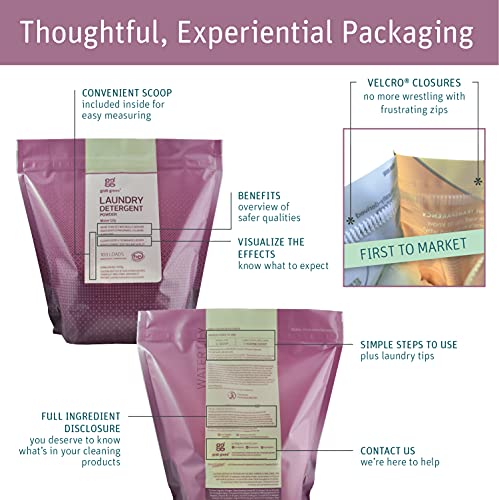 Grab Green Natural 3-In-1 Laundry Detergent Powder, Water Lily, 100 Loads #TOP3