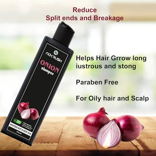 Image of Onion Shampoo for Hair Growth and Hair Fall Control with Onion | Reduces Hair Fall | Strengthens & Smoothens Hair | For Men & Women | 250ml