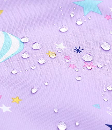 Diliba Girls Rain Jacket Waterproof Lightweight Windbreaker Fleece Lined Warm Winter Coat Raincoat With Hooded Unicorn Size 7-8 #TOP5