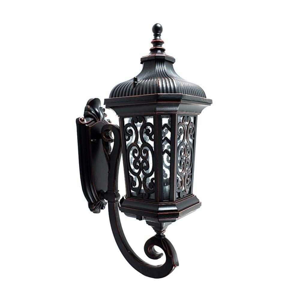 Lumière murale outdoor rétro IP55 en fonte d'aluminium style européen antique