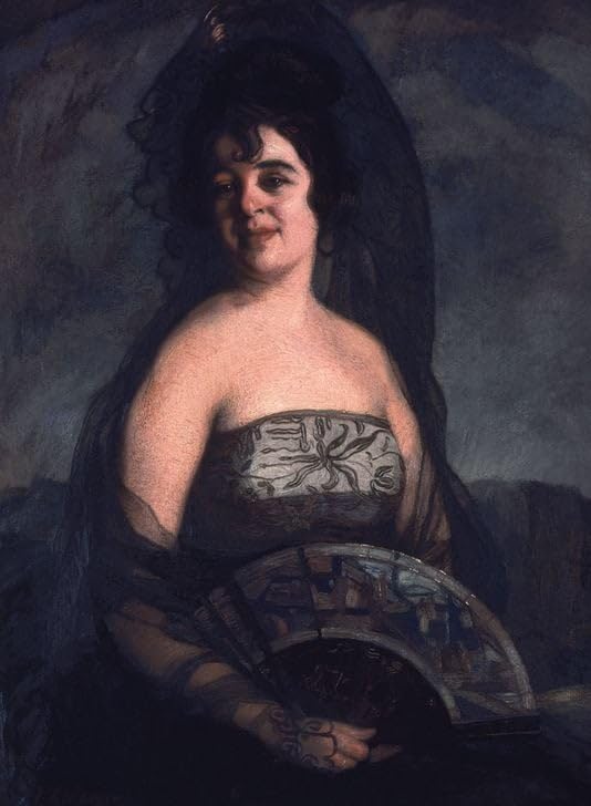 Toile La Dame de l'Éventail d'Ignacio Zuloaga - Portrait Art Premium pour Décoration 60x90