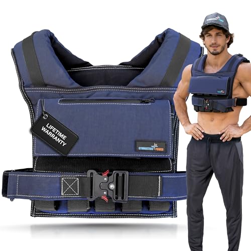 Weighted Vest 60lb Navy Blue