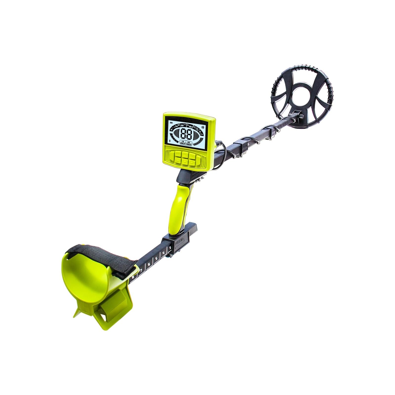 Professioneller Metalldetektor, Goldfinder, Schatzsucher, leistungsstarke wasserdichte Spule, großes LCD-Display zur Goldsuche