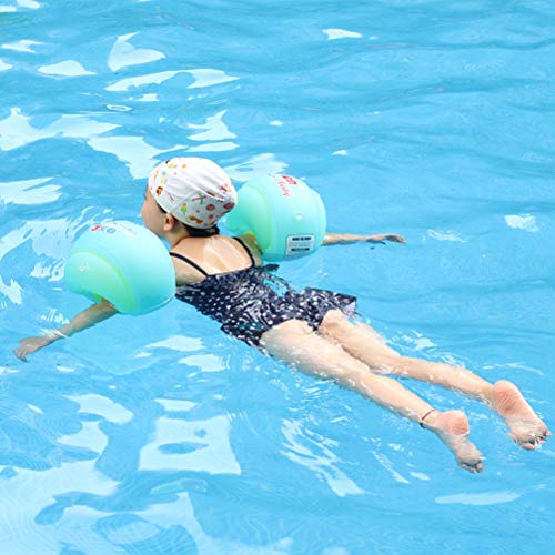 Ánimo Flotador Bebé Manguitos Hinchables de Natación Flotador de la Cintura Multifuncional Accesorios de Natación para Piscina Bañera Playa etc(L Azul)