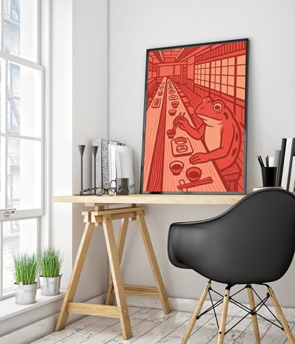 Tableau Manga sur Toile Haute Définition Style Estampe Edo