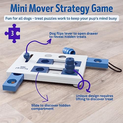 Trixie Mini Mover Strategy Game, Advanced Dog Puzzle Toy, Level 3 Activity, Treat Puzzle, Interactive Play, Enrichment #TOP1