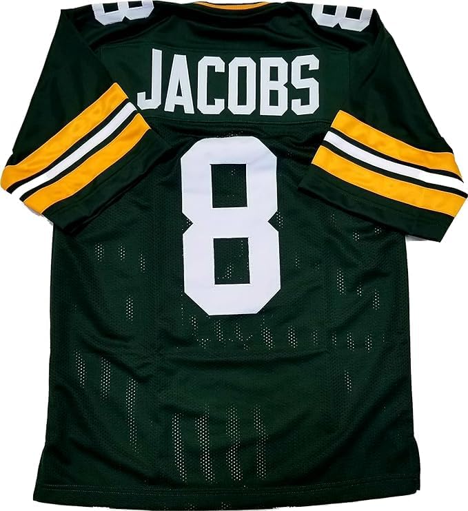 Custom Stitched Green Josh Jacobs Youth Jersey Size Youth Medium