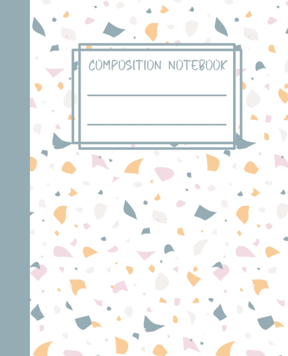 Composition notebook au design terrazzo blanc et finitions élégantes