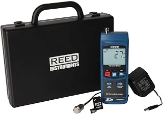 REED Instruments R7000SD-KIT Data Logging Vibration Meter with Power Adapter and SD Card