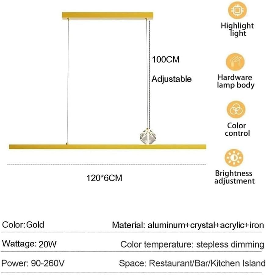 Lustre linéaire à gradation continue et LED haute performance pour intérieur épuré - 4