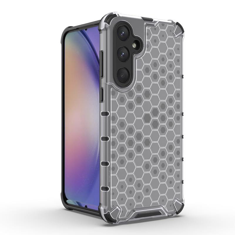 Image of Plastic Bumper Back Case Cover for Samsung Galaxy A35 5G (Transparent)