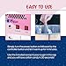 Cotton Candy Machine with Cart Vortex Candy Maker with Stainless-Steel Pan, 2 Side Trays, and 13-inch Wheels by Great Northern Popcorn (Pink)