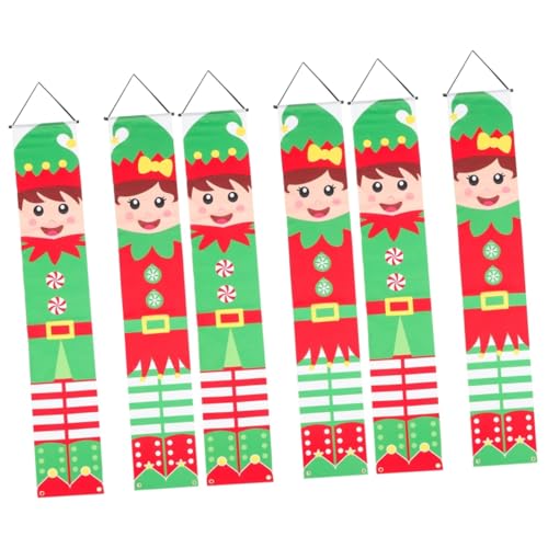 Catálogo para Comprar On-line Pancartas y estandartes para comprar hoy. 48 BESPORTBLE 3 Pares Duendes navideños estandarte de duende navideño pancarta de puerta de navidad adornos navideños decoraciones navideñas decoración pareado del porche del...