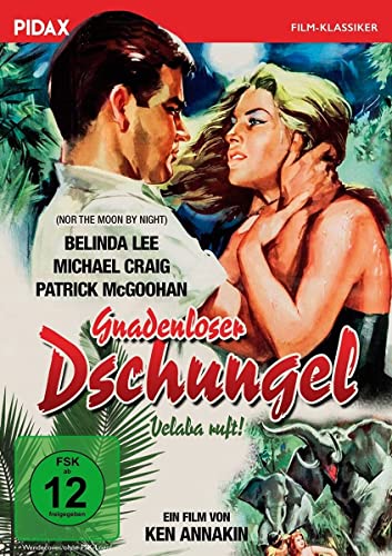 Gnadenloser Dschungel - Velaba ruft! (Nor the Moon by Night) / Film-Drama mit Starbesetzung (Pidax Film-Klassiker)