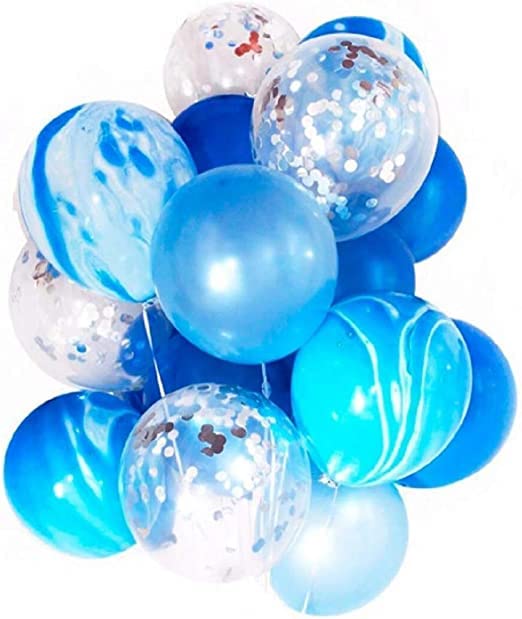 PARTY TIME DECORATION SET FOR BIRTHDAYS, WEDDING AND ALL OTHER OCCASSIONS FOR ADULT AND CHILDREN (BALLOON 9PCS BLUE)