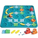 Kids Board Games Learning Toys, STEM Educational Logic Kits with 200+ Challenges & 4 Difficulty Levels, Brain Puzzles Maze Games for Boys Girls Ages 3-10 Birthday Gifts