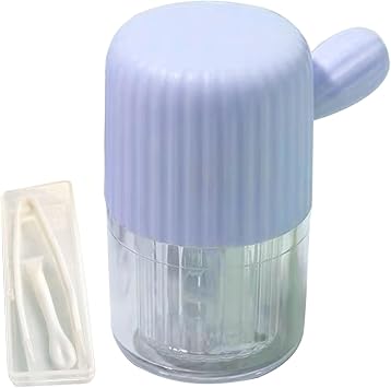 Mini Contact Lens Washer Energy Saving Hand Pull Cleaning Efficient Manually Contact Lens Washer Cleaner Home Use Blue