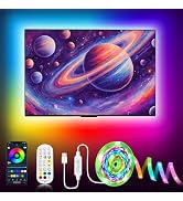 DTQJ LED Lights for TV,ICRGB TV LED Backlight for 55-70inch TVs, Smart LED Strip Lights with Remo...