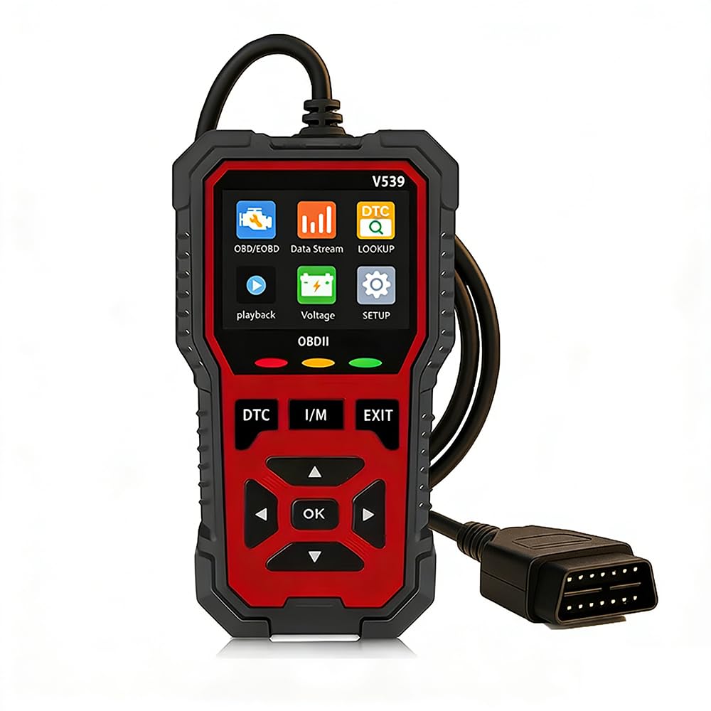 OBD2 Lector de Códigos Coche para Toyota Land Cruiser Tundra Alphard Sienna Fortuner, Universal Herramienta Diagnóstico, Escáner Diagnóstico Fallas con Reinicio