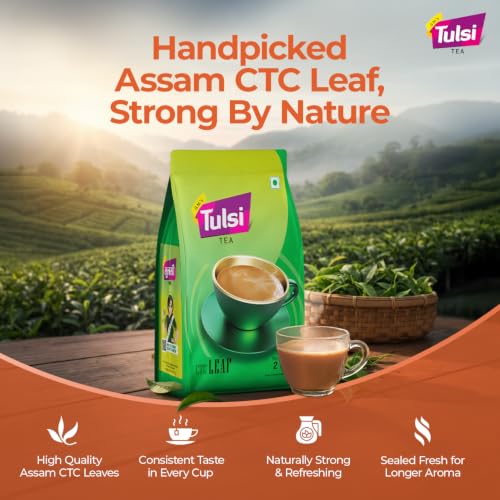 Image of Tulsi Tea CTC Leaf 2kg|Authentic Assam Tea|Premium Chai Patti