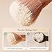 All in One Makeup Brush Set Mini Facial Cosmetic Brush Multi-uses Blending Foundation, Eyeshadow, Eyebrow & Liner, Blush & Lip Gloss Kabuki Brush On-the-Go Makeup Applicator Tool (Bean Paste Brush)