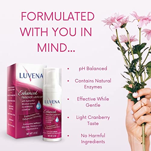Luvena Lubricant for Women, Relieves Feminine Dryness, Intimate Skin Care & Menopause Support, Moisturizing Lubrication Gel, Non Staining, pH Balanced, Water Based, Paraben & Glycerin Free (2 Pack) - Thumbnail 4