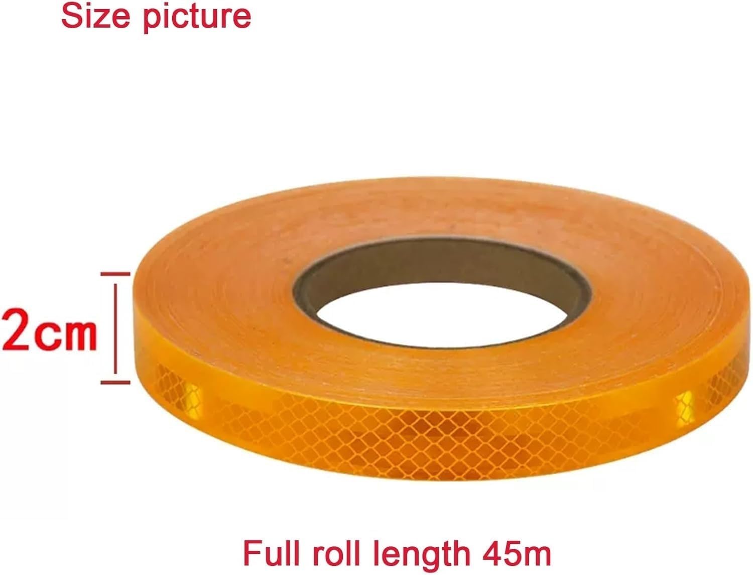 Reflective Tape,Diamond Reflective Tape, Waterproof Hazard Warning Tape, Self-Adhesive Safety Tape, Outdoor Bicycle Motorcycle Car Decoration Reflective Stickers, 147 ft x 2 cm(Yellow)