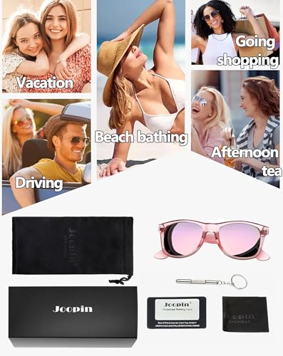 Image of Joopin Square Sunglasses Polarized UV400 Designer Sun Glasses Men Women