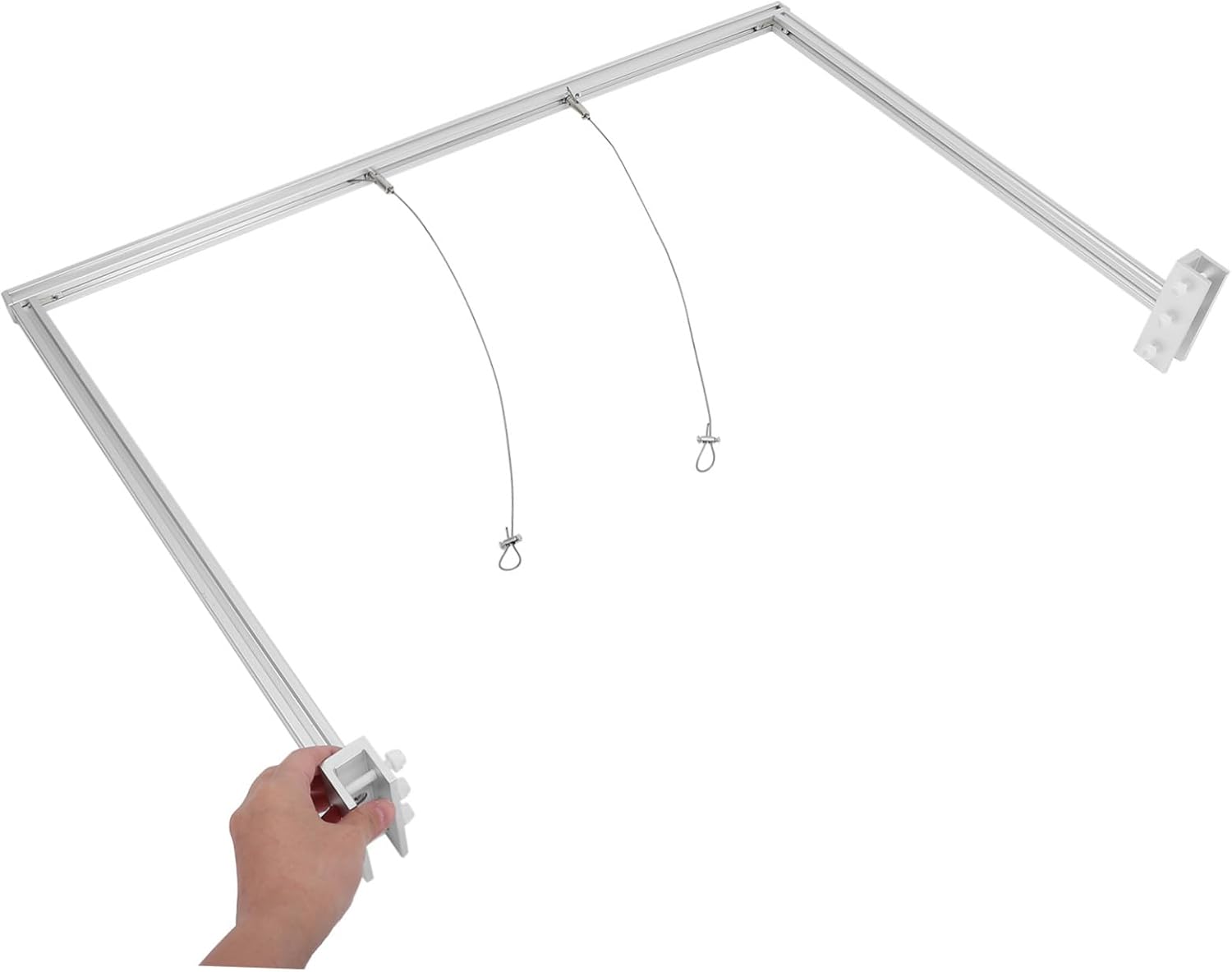 1set Hanging Aluminum Alloy Light Rack for Fish Tank Fish Aquarium Lamp Holder Strong Bearing Capacity Easy Installation for Aquatic Plants