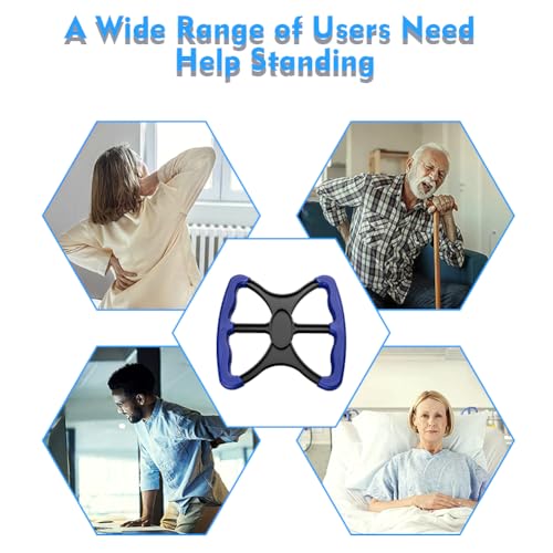 QKDS Liberty Lift Standing Aid for Elderly, Lift Assists Standing Aid-Handicap Bar with No-Slip Grip Handles, Portable Lift Aid for Handicapped, Seniors, Obese and Disabled(Blue) - Image 8