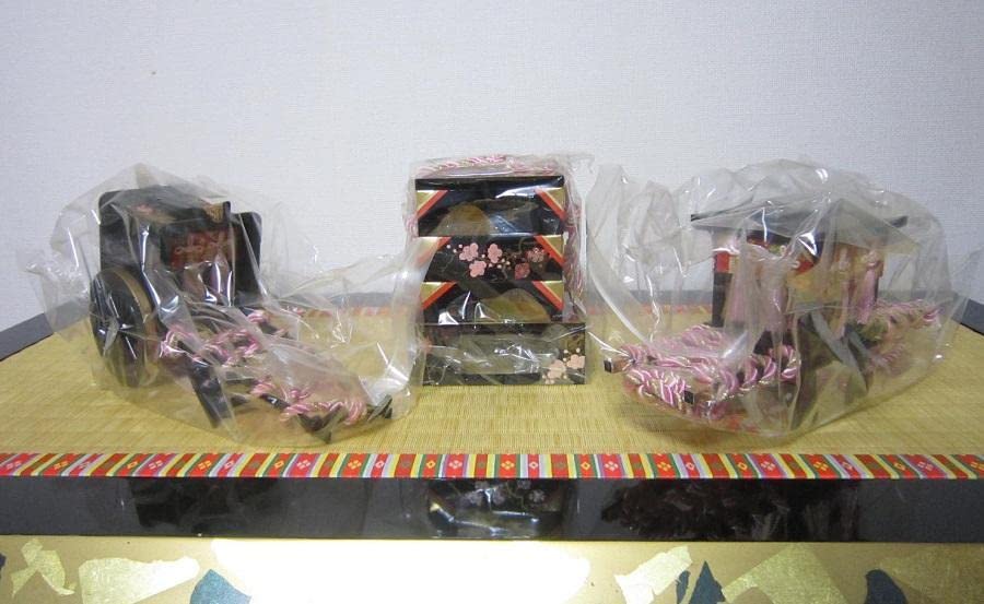 雛道具 木製38号 6点セット「里」小梅 蒔絵付 【公式通販】