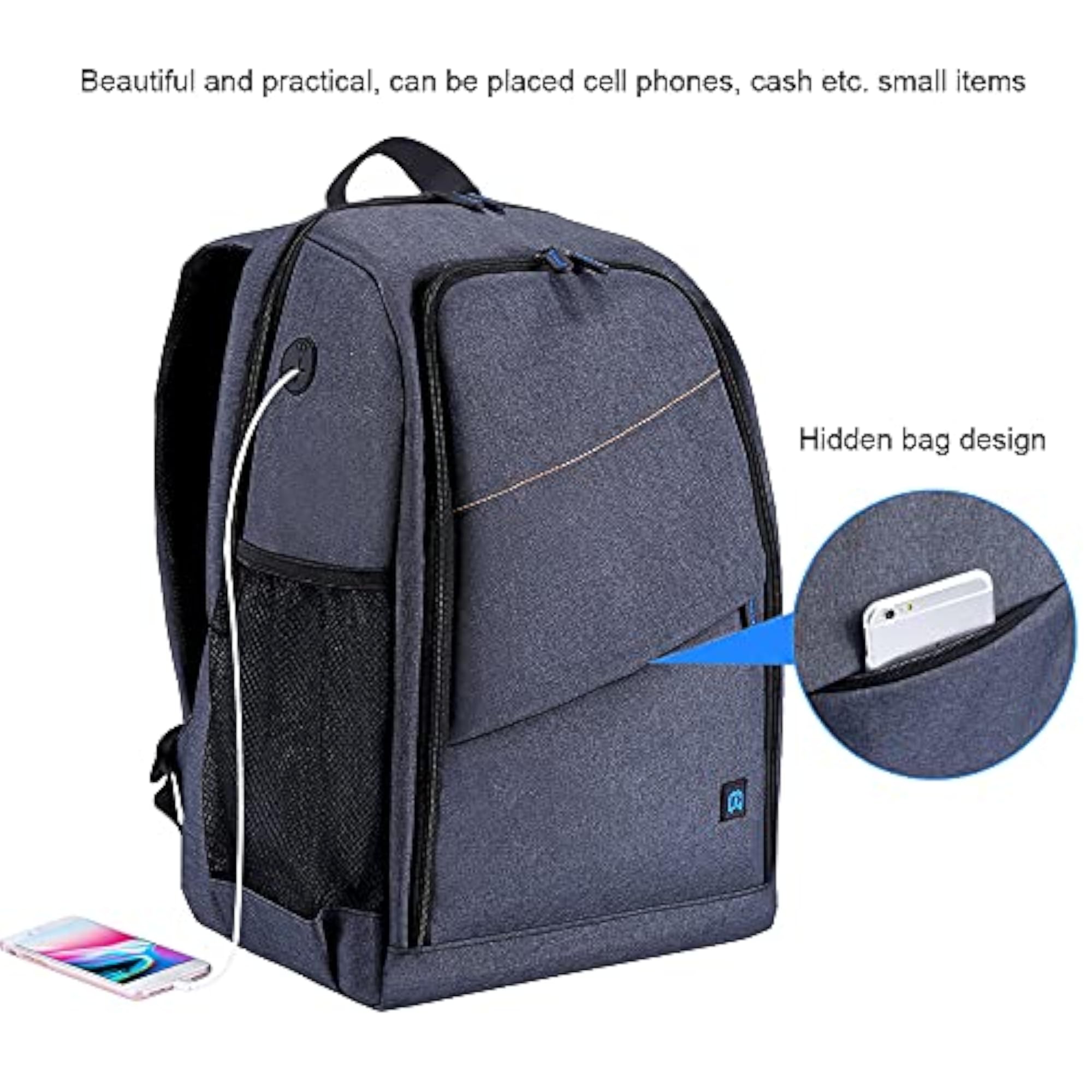 Portable Scratch-Proof Dual Shoulders DSLR Camera Backpack