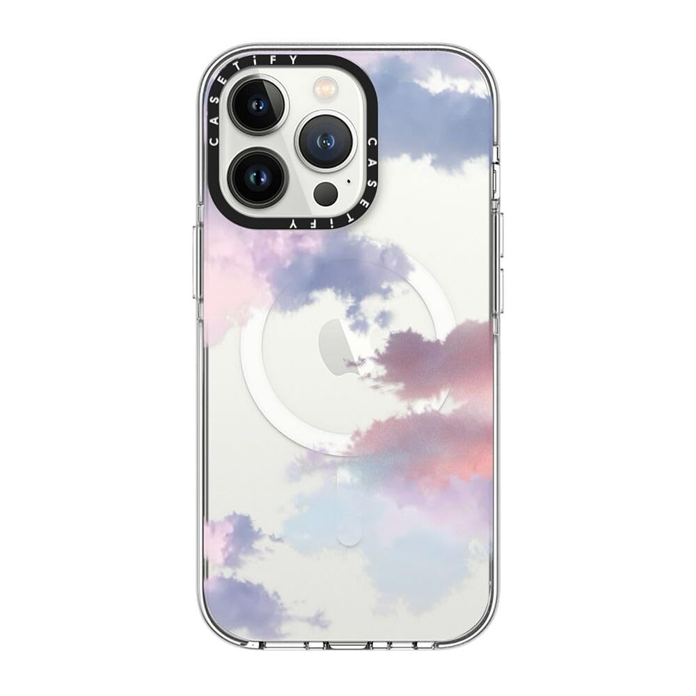 CASETiFY Clear iPhone 13 Pro Case [Not Yellowing / 6.6 ft. 3X Military Grade Drop Protection/Compatible with Magsafe] - Clouds - Clear