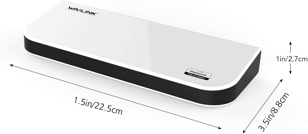 WAVLINK USB 3.0 Universal Laptop Docking Station Dual Video Outputs Support HDMI/DVI/VGA (6 USB Ports,Gigabit Ethernet,Audio): Electronics