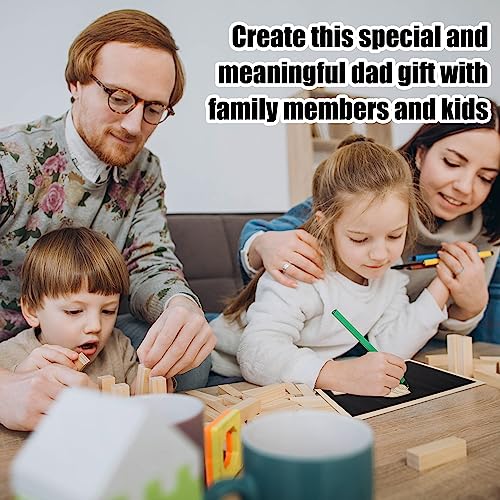 Moyel Personalized Gifts For Dad Wood Family Sign Fists Plaque Decor Dad Gifts From Daughter Son Kids Wife Dad Birthday Gift Cool Christmas Father’s Day Gifts For Daddy Father Husband #TOP2