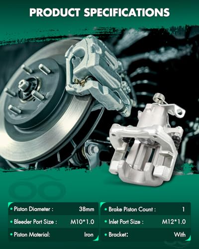 Image of SCITOO 2PCS 19B2719 19B2718 Rear Driver & Passenger Side Brake Calipers